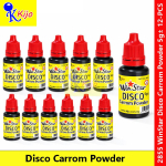 Kijo WinStar Disco Carrom Powder 5g X 12-PCS #2855 #Kijo WinStar #CarromPowder #DiscoPowder #CarromBoard #5g