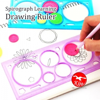 Spirograph Learning Drawing Ruler / Pembaris Bunga Graph 8839