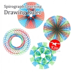 Spirograph Learning Drawing Ruler / Pembaris Bunga Graph 8839