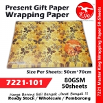 Master King Present Gift Wrapping Paper #7221 #101
