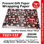 Master King Present Gift Wrapping Paper #7221 #132