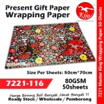 Master King Present Gift Wrapping Paper #7221 #116