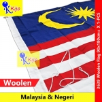 90cm± X 180cm± Malaysia Flag Woolen Flag Bendera Malaysia Jalur Gemilang #3639 #8398 #WoolenFlag #Tebal #Malaysia