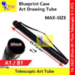 45-75cm Ø5cm A1/B1 Telescopic Drawing Tube Tabung Gambar Blueprint Case #A1 #B1 #2622