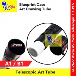 45-75cm Ø5cm A1/B1 Telescopic Drawing Tube Tabung Gambar Blueprint Case #A1 #B1 #2622