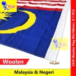 90cm± X 180cm± Malaysia Flag Woolen Flag Bendera Malaysia Jalur Gemilang #3639 #8398 #WoolenFlag #Tebal #Malaysia