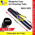 45-75cm Ø5cm A1/B1 Telescopic Drawing Tube Tabung Gambar Blueprint Case #A1 #B1 #2622