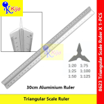 30cm Aluminium Triangular Scale Ruler Architect Engineering Drafting Metric Scale Ruler 6 Scales Drawing Measuring #8623 30cm Aluminium Triangular Scale Ruler Architect Engineering Drafting Metric Scale Ruler 6 Scales Drawing Measuring #8623