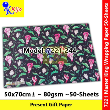 【50-Sheets】Present Gift Paper / Wrapping Paper / Kertas Hadiah / 礼物纸 #7221 #MasterKing #244