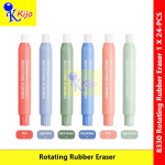 Rotating Rubber Eraser Pen Style Push Eraser Clean Smooth Erasing Pemadam Pensil #8330 #笔形胶擦 #Stationery #Eraser