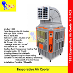 Industrial Evaporative Air Cooler 90L Portable Air Cooling Fan 12000-18000m³/h Warehouse Factory Workshop Cooling #1833