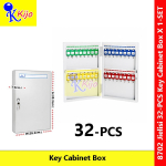 JIELISI 8702 32 Keys Metal Key Cabinet Box with Lock Heavy Duty Wall Mount Key Storage Cabinet Office Hotel JIELISI 8702 32 Keys Metal Key Cabinet Box with Lock Heavy Duty Wall Mount Key Storage Cabinet Office Hotel