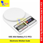 SF-400 Digital Kitchen Scale 3KG / 3000g Electronic Food Weighing Scale LCD Display Tare Function Baking Cooking #8387