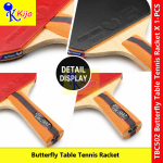 Butterfly TBC501 / TBC502 Table Tennis Racket Shakehand Ping Pong Paddle with Cover #Butterfly #CompleteRacket #501 #502