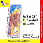 Aluminum Baseball Bat Set Baseball Glove Baseball 25inch Baseball Bat #2493 #SetKelawarBesbol #棒球棒套装 #棒球 #Besbol