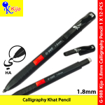 【12-PCS】 KIJO 1.8mm Calligraphy Khat Mechanical Pencil #G988 #Jawi #khat-nasakh #1.8mm 【12-PCS】 KIJO 1.8mm Calligraphy Khat Mechanical Pencil #G988 #Jawi #khat-nasakh #1.8mm