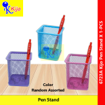 6723A Color Pen Stand Metal - Square