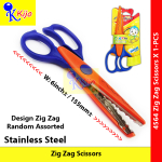 Zig Zag Scissors Pinking Shears Fabric Craft Sewing DIY Wave Cutte #Art #StainlessSteel #4564 #gunting #花边剪刀 #花式剪刀