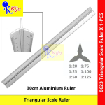 30cm Aluminium Triangular Scale Ruler Architect Engineering Drafting Metric Scale Ruler 6 Scales Drawing Measuring #8623 30cm Aluminium Triangular Scale Ruler Architect Engineering Drafting Metric Scale Ruler 6 Scales Drawing Measuring #8623