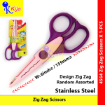 Zig Zag Scissors Pinking Shears Fabric Craft Sewing DIY Wave Cutte #Art #StainlessSteel #4564 #gunting #花边剪刀 #花式剪刀