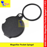 60mm Pocket Magnifier Folding Magnifying Glass Pocket Spiegel Portable Reading Loupe Magnifier for Coins Stamps Jewelry #6000