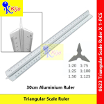 30cm Aluminium Triangular Scale Ruler Architect Engineering Drafting Metric Scale Ruler 6 Scales Drawing Measuring #8623 30cm Aluminium Triangular Scale Ruler Architect Engineering Drafting Metric Scale Ruler 6 Scales Drawing Measuring #8623