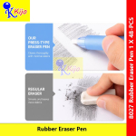 Quick Clean Rubber Eraser Pen 3.8mm Push Type Precision Eraser Soft TPE Flexible Erasing Pen #Pemadam #8027 #笔胶擦 #Eraser