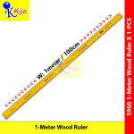 School Teacher Wood Ruler with Handle 1meter Wooden Ruler 100cm with Handle Pembaris Kayu Sekolah Teacher 学校老师教学木尺 #5960