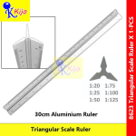 30cm Aluminium Triangular Scale Ruler Architect Engineering Drafting Metric Scale Ruler 6 Scales Drawing Measuring #8623 30cm Aluminium Triangular Scale Ruler Architect Engineering Drafting Metric Scale Ruler 6 Scales Drawing Measuring #8623