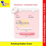 Rotating Rubber Eraser Pen Style Push Eraser Clean Smooth Erasing Pemadam Pensil #8330 #笔形胶擦 #Stationery #Eraser
