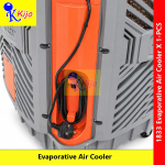Industrial Evaporative Air Cooler 90L Portable Air Cooling Fan 12000-18000m³/h Warehouse Factory Workshop Cooling #1833