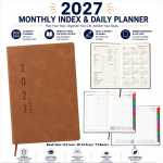 2027 Year Diary Book Buku Diari Month Index 14.5x21cm± #1828-27 #Kijo #2027Year #DiaryBook #日记本 #日记簿