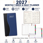 2027 Year Diary Book Buku Diari Month Index 10x18cm± #7950 #Kijo #2027Year #DiaryBook #日记本 #日记簿