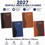 2027 Year Diary Book Buku Diari Month Index 19.5x26cm± #8497 #Kijo #2027Year #DiaryBook