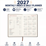2027 Year Diary Book Buku Diari Month Index 10x18cm± #7950 #Kijo #2027Year #DiaryBook #日记本 #日记簿