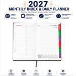 2027 Year Diary Book Buku Diari Month Index 10x18cm± #7950 #Kijo #2027Year #DiaryBook #日记本 #日记簿