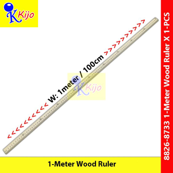 1Meter Wood Ruler Pembaris Kayu 1Yard 1meter #8826 #8733 #PembarisPanjang #WoodRuler #木尺