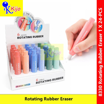 Rotating Rubber Eraser Pen Style Push Eraser Clean Smooth Erasing Pemadam Pensil #8330 #笔形胶擦 #Stationery #Eraser