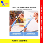 Quick Clean Rubber Eraser Pen 3.8mm Push Type Precision Eraser Soft TPE Flexible Erasing Pen #Pemadam #8027 #笔胶擦 #Eraser