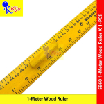 School Teacher Wood Ruler with Handle 1meter Wooden Ruler 100cm with Handle Pembaris Kayu Sekolah Teacher 学校老师教学木尺 #5960