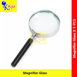 5X Handheld Magnifying Glass 60mm / 90mm | Optical Glass Lens | Metal Frame | ABS Handle | Reading Magnifier for Books #6070 #9090