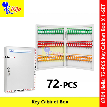 JIELISI 8704 72 Keys Metal Key Cabinet Box with Lock Heavy Duty Wall Mount Key Storage Cabinet Office Hotel JIELISI 8704 72 Keys Metal Key Cabinet Box with Lock Heavy Duty Wall Mount Key Storage Cabinet Office Hotel