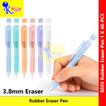 Rubber Eraser Pen 3.8mm Push Type Erasable Eraser Precise Detail Erasing Soft Flexible Eraser Pen #Pemadam #8026 #笔胶擦