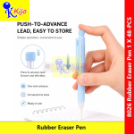 Rubber Eraser Pen 3.8mm Push Type Erasable Eraser Precise Detail Erasing Soft Flexible Eraser Pen #Pemadam #8026 #笔胶擦
