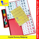 CROWN Crystal Gold Rummy Mahjong Set #2048 #皇冠水晶扑克牌麻将 CROWN Crystal Gold Rummy Mahjong Set #2048 #皇冠水晶扑克牌麻将