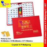 CROWN Crystal Gold 4-Players Mahjong Set #2049 #皇冠水晶四人麻将 CROWN Crystal Gold 4-Players Mahjong Set #2049 #皇冠水晶四人麻将