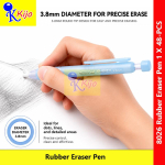 Rubber Eraser Pen 3.8mm Push Type Erasable Eraser Precise Detail Erasing Soft Flexible Eraser Pen #Pemadam #8026 #笔胶擦