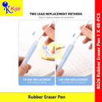 Rubber Eraser Pen 3.8mm Push Type Erasable Eraser Precise Detail Erasing Soft Flexible Eraser Pen #Pemadam #8026 #笔胶擦