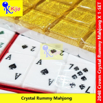 CROWN Crystal Gold Rummy Mahjong Set #2048 #皇冠水晶扑克牌麻将 CROWN Crystal Gold Rummy Mahjong Set #2048 #皇冠水晶扑克牌麻将