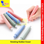 Rotating Rubber Eraser Pen Style Push Eraser Clean Smooth Erasing Pemadam Pensil #8330 #笔形胶擦 #Stationery #Eraser